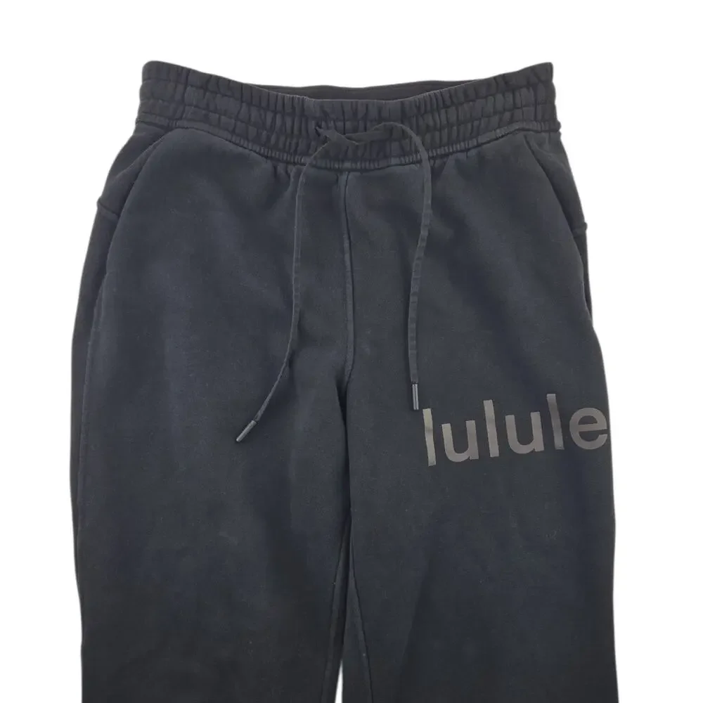 Lululemon | Black Loungeful High-Rise Graphic Jogger | Size 6